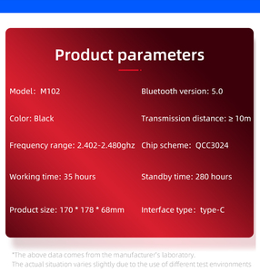 Tai Nghe Doanh Nhân Hai Tai M102 Bán Chạy Hoàn Toàn Mới 2022 Tai Nghe Không Dây <span class=keywords><strong>Bluetooth</strong></span> Khử Tiếng Ồn AI Thưởng Thức Âm Nhạc - Product Image 2