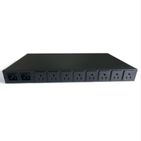 PDU intelligent ATS 120V 15A NEMA5-15R 8 voies avec contrôle à distance, capteurs de température, d'humidité, de porte et d'eau, MQTT, RS485, NTP, personnalisé pour l'industrie