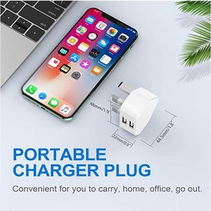 Cargador USB de 2 Puertos 2.1A, Adaptador de Viaje Universal de 10W para iPhone, Cargador de Pared para EE. UU., UE y Reino Unido para Teléfonos Móviles, Venta al Por Mayor de Fábrica - Product Image 4
