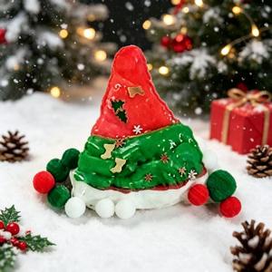 Juguete Antiestrés de TPR Suave con Forma de Sombrero de Gnomo Navideño para Niños, Juguete Blandito para Aliviar el Estrés Navideño - Product Image 1