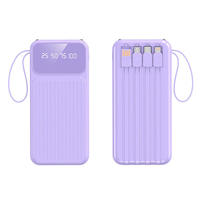 Batterie externe portable 20000mAh mince et personnalisée pour téléphone, ordinateur portable, chargeur mobile