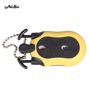 <span class=keywords><strong>Mini</strong></span>-<span class=keywords><strong>golf</strong></span> portable 2 en 1 léger en plastique avec logo personnalisé jaune rouge noir avec porte-clés - Product Image 6