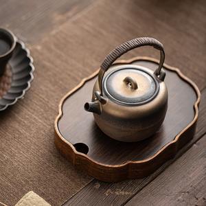 MSH, tetera de cerámica china con haz de manzana, tetera de gres Retro de cocción antigua - Product Image 2