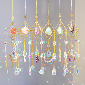 천연 크리스탈 수제 행잉 선캐쳐 크리스탈 선캐쳐 행잉 선캐쳐 프리즘 레인보우메이커 - Product Image 1