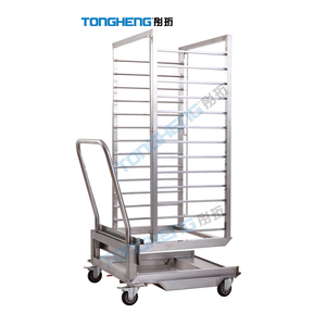 Étagères de chariot <span class=keywords><strong>à</strong></span> 18 niveaux d'acier inoxydable de chariot <span class=keywords><strong>à</strong></span> support de refroidissement de <span class=keywords><strong>boulangerie</strong></span> pour le vapeur de chignon - Product Image 2