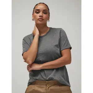 T-shirt da donna in misto cotone CVC, vestibilità comoda, personalizzabile per merchandising - Product Image 2