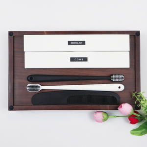 Ensemble d'articles de toilette de luxe pour hôtel 5 étoiles, écologiques, personnalisés, avec parfum, comprenant brosse à dents, shampoing et pantoufles - Product Image 3