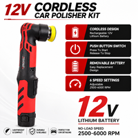 Polisseuse de voiture sans fil 12V, batterie au lithium rechargeable, mini outil de detailing, vitesse variable, kit d'entretien automobile portable