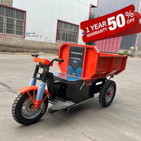 Nouveau camion à benne basculante agricole électrique à trois roues avec grande trémie pour adultes pour usine de fabrication