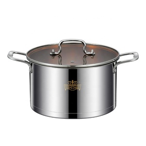 6 cái nóng bán thép không gỉ Cookware Set với kính nắp nấu ăn nồi Set nấu ăn nồi Set không dính Cookware - Product Image 2