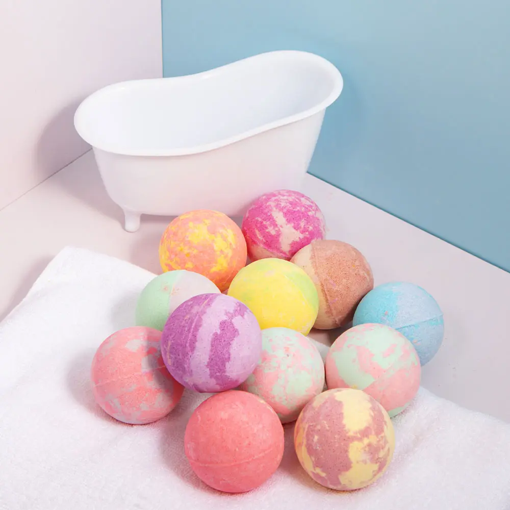 Bombes de bain personnalisées biologiques bon marché avec jouets cadeaux à l'intérieur