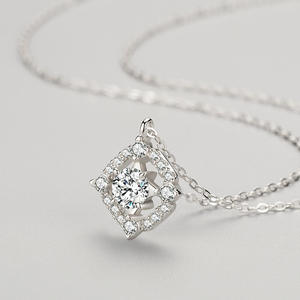 Minimalist <b>Necklace</b> S925 Sterling <b>Silver</b> Zircon Geometric Pendant <b>Cross</b> Dainty Design Fashion Jewelry For Women Daily Wear Gift - Product Image 4