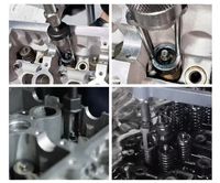 Kit de 10 compresseurs de ressorts de soupape en fer OEM pour réparation de moteur de voiture, avec mallette rigide rouge