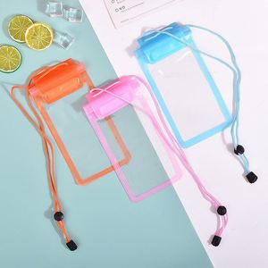 กระเป๋าโทรศัพท์มือถือกันน้ำ PVC กระเป๋าโทรศัพท์มือถือกันน้ำสามชั้น หน้าจอสัมผัสได้ กระเป๋ากีฬากลางแจ้ง รองรับการสกรีนโลโก้ - Product Image 2