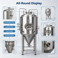 Cuve de mélange multi-usages de qualité alimentaire en acier inoxydable avec agitateur chauffant 200L-2000L