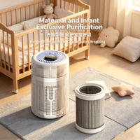 Purificateur d'air intelligent HEPA CE, désodorisant silencieux alimenté par USB pour chambre à coucher, bureau, nettoie efficacement la poussière, les allergènes et les poils d'animaux
