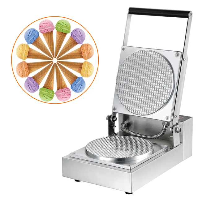 Customized Logo Commercial Snack Machine Bubble Waffle Maker Ice Cream Cone Making Machine Waffle Machine