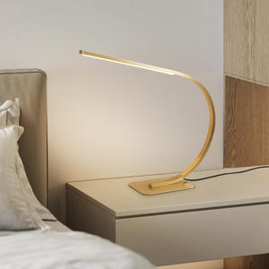 High-End All-Copper LED Desk Lamp with <b>Eye</b> <b>Protection</b> Design Minimalist Luxurious Living Room Lamp for Study Work Use Mood Light - Product Image 4