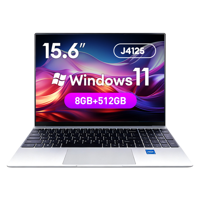 New Brand Supports Fingerprint Unlocking Intel Celeron 15.6 Inch 512GB SSD Laptop J4125 12gb Business Laptops