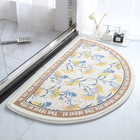 Tapis de bain absorbant l'eau de style coréen, tapis antidérapant pour évier, tapis de sol domestique découpable pour rebord de fenêtre