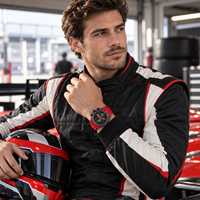 50 montres automatiques chronographes en fibre de carbone forgée, résistantes à l'eau, pour hommes, cadran personnalisé, luxe, mécaniques, sport, 4802