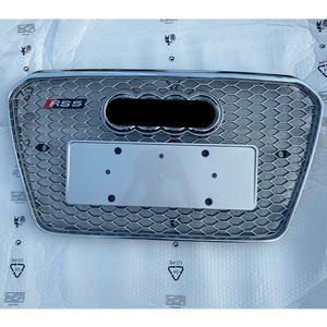 กระจังหน้าทรงรังผึ้งสำหรับ Audi A5 RS5 รุ่นปี 12-16  วัสดุ ABS พลาสติก สำหรับตกแต่งกันชน - Product Image 3