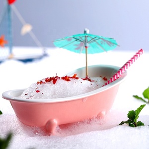 Verres à cocktail en céramique 3D MINI en forme de baignoire, gobelets à smoothies, charmes de bar Tiki, récipients à sorbet, mug, verres à milkshake, verres à boissons froides - Product Image 4