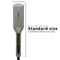 Plancha de Pelo Eléctrica de Titanio LED de Alta Calidad para Salón, Calentamiento Rápido a 470 Grados (450F), Placa Ancha para RV