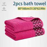 Serviette de bain en microfibre à carreaux en coton 80x160cm, séchage rapide, tissée, pour la maison, le spa, l'hôtel, la plage, le camping
