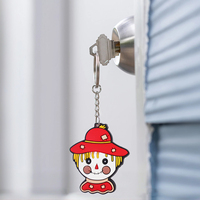 Produits promotionnels Automne et Thanksgiving : Mousquetons à clip dorsal en caoutchouc souple, porte-clés tendance, durables et étanches, personnalisables