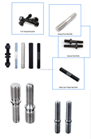 Custom Metal Stud Titanium Stainless Steel Aluminum Rod Screw Knurled Rod 304 Full Acme Threaded Rod M6x0.75 1m 3m