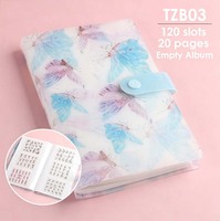120-Fächer Nagelkunst-Aufkleber Aufbewahrungsbuch Leeres Album Aufkleber-Sammelorganizer 20*13*1cm Präsentations-Notizbuch Maniküre-Werkzeuge
