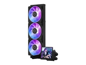 คูลเลอร์มาสเตอร์ B360 LCD 360 มม. AIO ชุดระบายความร้อนซีพียู พร้อมจอแสดงผลแบบกำหนดเองขนาด 3.95 นิ้ว สีดำ/ขาว - Product Image 5