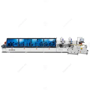 J Shape Edge Trimming curve and straight automatic edge banding machine for cabinet plywood
