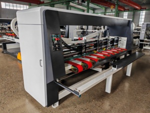 Máquina de embalaje de cartón corrugado de alta calidad Máquina de costura y encolado plegable de cajas de cartón - Product Image 6
