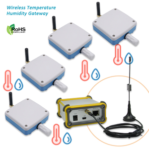 Alarma inteligente sensores IoT Smart Iot Farm System Zigbee 4 Sets Wireless Temperature Humedad Gateway - Product Image 1