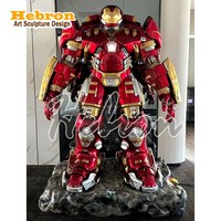 Statue grandeur nature Iron Man Mark 44 Hulk Buster en fibre de verre pour centres commerciaux extérieurs, personnage d'anime très populaire