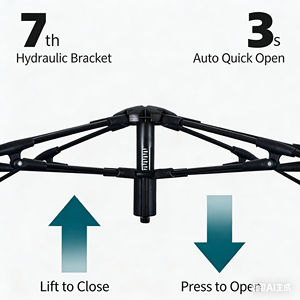 Tente <span class=keywords><strong>yourte</strong></span> hexagonale mongole double couche pour l'été, 5-7 personnes, pour les voyages en plein air - Product Image 5