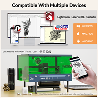 Máquina de Grabado Láser Profesional OEM WAINLUX X2 de 10W para Madera, Cuero, Acero Inoxidable, Arte en Cristal 3D