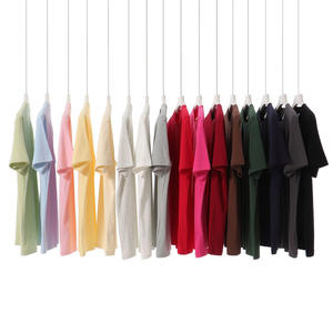 T-shirt casual estiva in cotone spandex 230G con scollo a O e maniche corte, vestibilità ampia, per <span class=keywords><strong>uomo</strong></span> e donna, con funzione traspirante. - Product Image 4