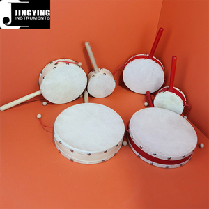 Serie de Tambores de Sonajero Jingying Music 2024, Nuevo Diseño al por Mayor, Pandereta de Madera para Bebés, Juguete <span class=keywords><strong>Tradicional</strong></span> Chino Clásico - Product Image 2