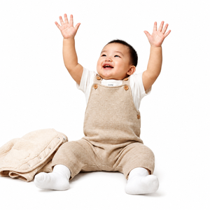 Conjunto de dos piezas para bebé niño, camiseta de algodón y overol de punto, ropa infantil suave, transpirable y casual. - Product Image 1