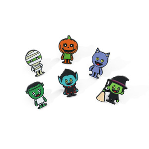 Broche Electrochapado de Halloween con Diseño de Dibujos Animados Divertidos: Calabaza, Momia, Drácula, Monstruo de <span class=keywords><strong>Hotel</strong></span> Transylvania - Product Image 5