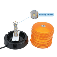 12W LED-Rundumleuchte IP67-Zertifiziert Diffuse Abdeckung Blitz-/Rotationsfunktion Optional 50.000 Stunden Lebensdauer DC12-24V Neue Wirtschaftliche Gabelstaplerlampen