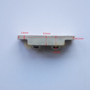 Rodillo para puerta y ventana de PVC Igin de 80 mm, acero inoxidable, resistente a la oxidación, para puertas y ventanas de PVC tipo U - Product Image 3