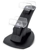 Prix de gros Station d'accueil de chargement portable multifonction 2 en 1 PS5 sans fil à double portail avec lumière LED pour manette PS5