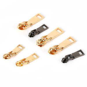 Tirettes de fermeture éclair en alliage de zinc, rectangulaires, en métal plaqué, avec verrou à broche, pour sacs et bagages, durables et robustes - Product Image 4