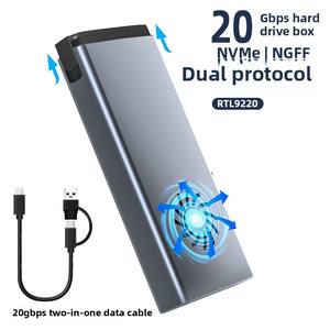 M15 Dual Protocol SATA 10Gbps Carcasa móvil 2TB Gaming Estado sólido NVMe SSD Interfaz USB 3,0 Carcasa de PC de aluminio para computadora portátil - Product Image 6