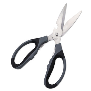 <b>Kitchen</b> <b>Scissors</b> Stainless Steel Multi Purpose Straight Head Home Use Black And Gray - Product Image 1