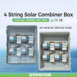Boîtier de distribution en plastique 1000V 40A 600V 63A 2P 4P 6P pour combinateur de chaîne DC PV avec protection solaire - Product Image 5